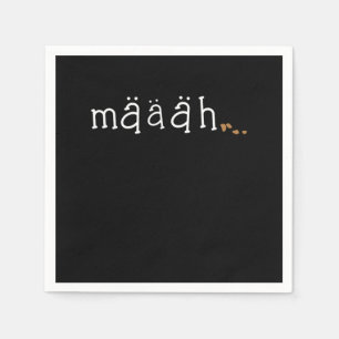 Maaah Cute Funny Goat Lover Animal Farm Gift Napkin