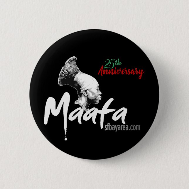 Maafa Button Black (Front)