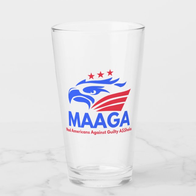 Maaga Beer Glass (Front)