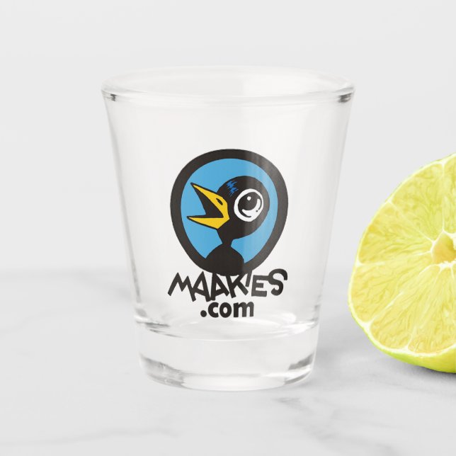 Maakies Shot Glass (Front)