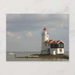 Maarken Lighthouse North Holland, Netherlands Postcard