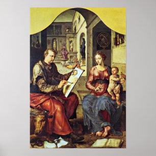 Maarten van Heemskerck - StLuke painting Poster