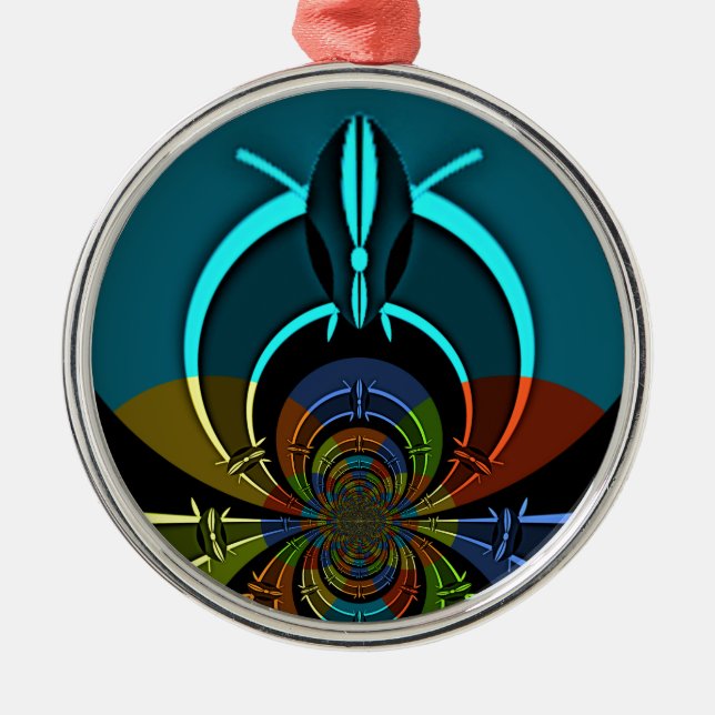 Maasai Colours Hakuna Matata Metal Ornament (Front)