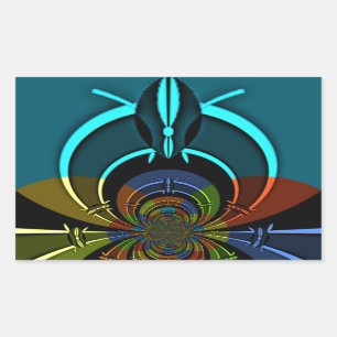 Maasai Colours Hakuna Matata Rectangular Sticker