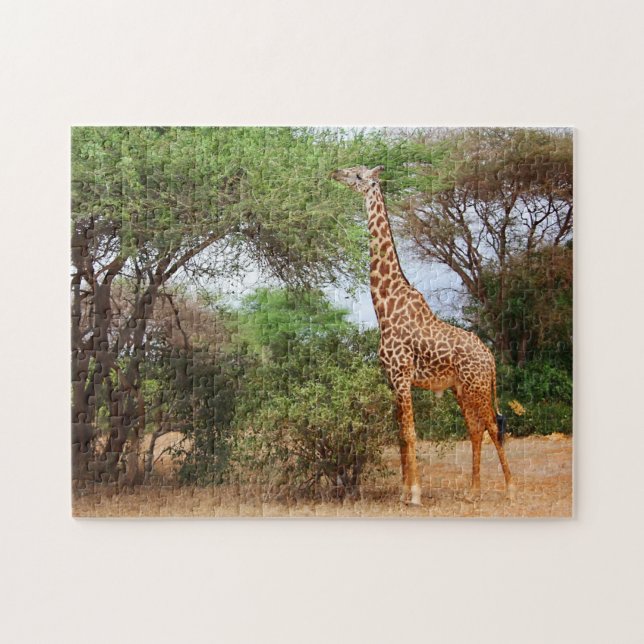 Maasai Giraffe Jigsaw Puzzle (Horizontal)