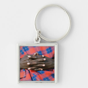 Maasai Man's Hands, Ngorongoro Conservation Key Ring