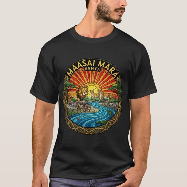 MAASAI MARA Men's Basic T-Shirt (Front)