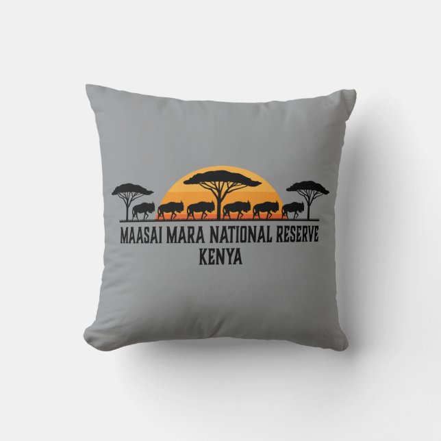 Maasai Mara National Reserve Kenya Cushion (Front)