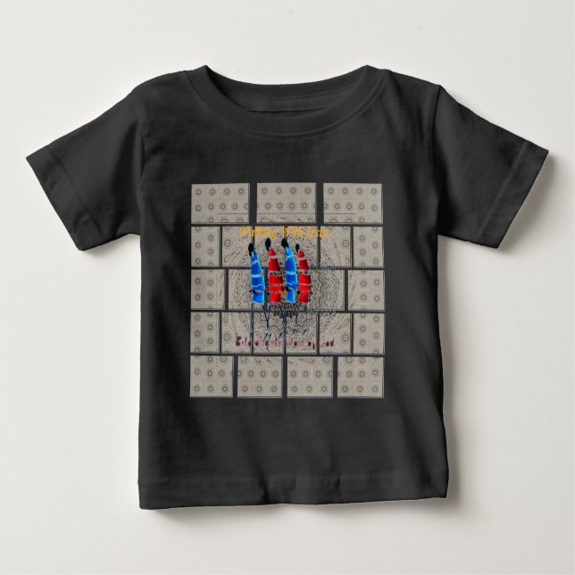 Maasai Morans Christian Art Print Baby T-Shirt (Front)