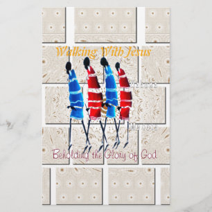 Maasai Morans Christian Art Print Stationery