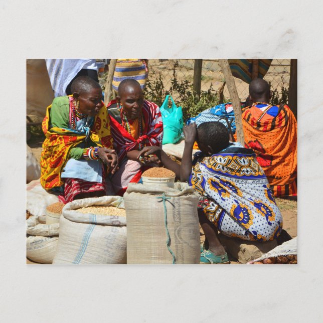 Maasai People Postcard (Front)