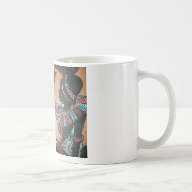 Maasai Tradition and Culture Pattern Art Design Coffee Mug (Right)