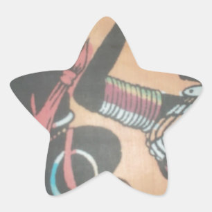 Maasai Tradition and Culture Pattern Art Design Star Sticker