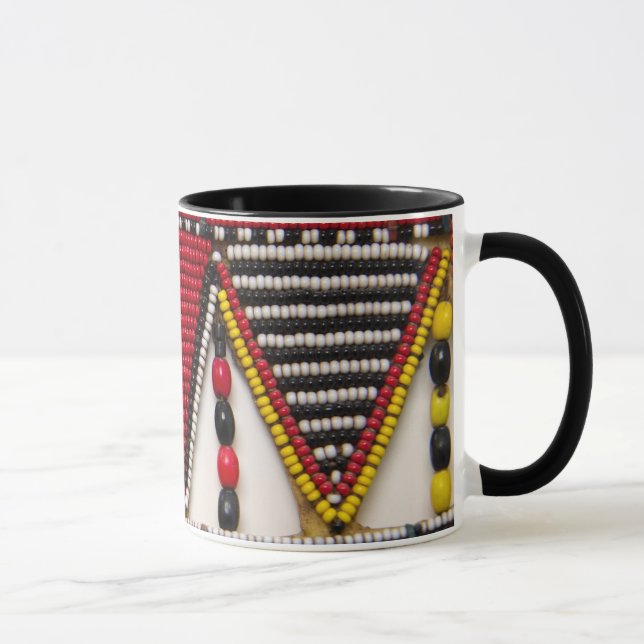 Maasai Tribal Beadwork Mug (Right)