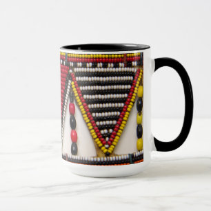 Maasai Tribal Beadwork Mug