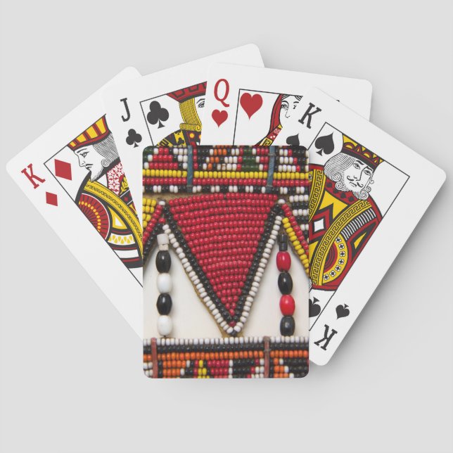 Maasai Tribal Beadwork Playing Cards (Back)