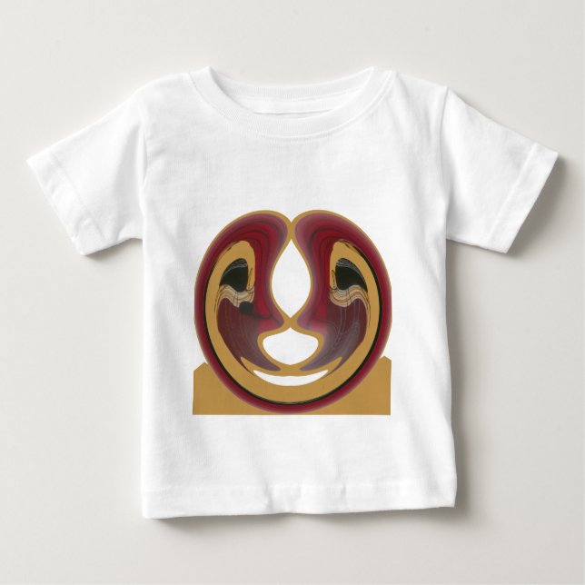 Maasai Tribal Whirl Art Print Baby T-Shirt (Front)