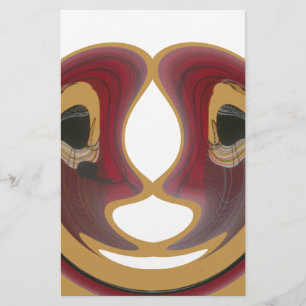 Maasai Tribal Whirl Art Print Stationery