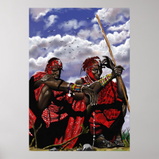 MAASAI WARRIORS POSTER