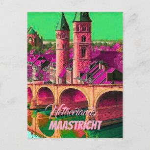 Maastricht Netherlands Travel Poster – European Ci Postcard