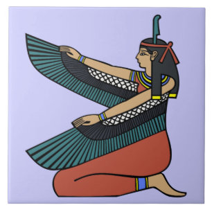 Ma'at Egyptian Goddess Decorative Tile (M)