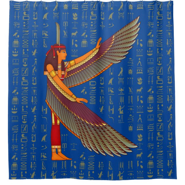 Ma'at Goddess Shower Curtain (Front)
