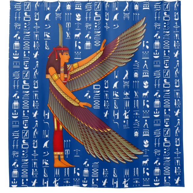 Ma'at Goddess Shower Curtain (Front)