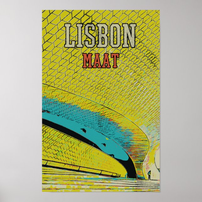 MAAT museum in Lisbon Portugal Poster (Front)