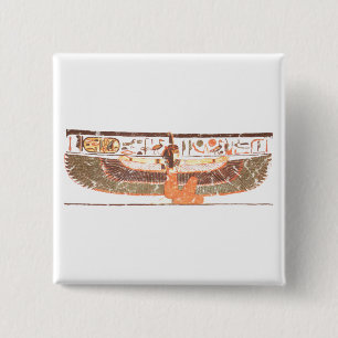 Maat- Nefertari tomb 15 Cm Square Badge
