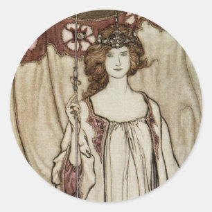 Mab Fairies Midwife Art Nouveau Sticker