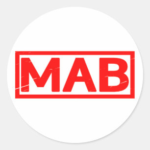 Mab Stamp Classic Round Sticker