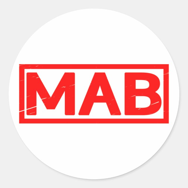 Mab Stamp Classic Round Sticker (Front)