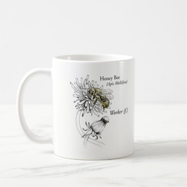 MABA coffee mug with worker bee & logo (Left)