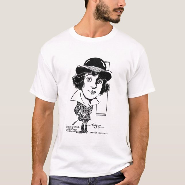 Mabel Normand caricature 1917 T-Shirt (Front)