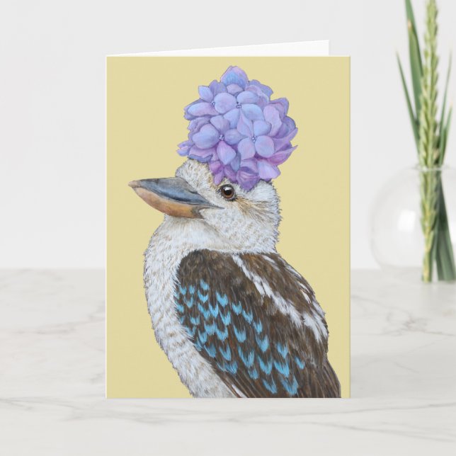Mabel the kookaburra card (Front)