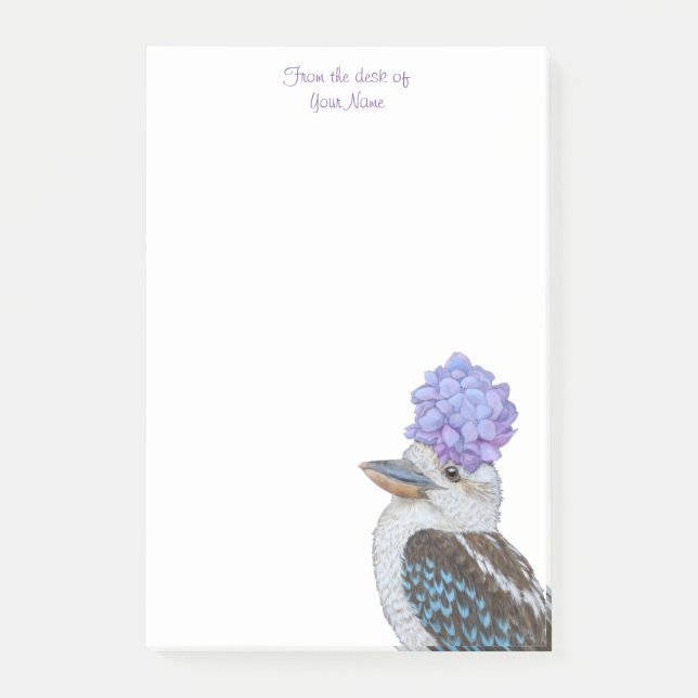 Mabel the kookaburra post-it notes (Front)