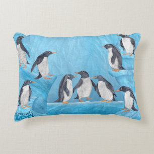 Mabell's Zoo Animals, the Penguins Decorative Cushion