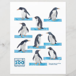 Mabell's Zoo Penguin Cutouts