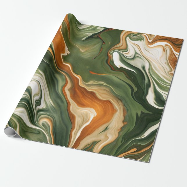 Mable Green Wrapping Paper (Unrolled)