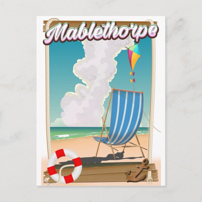 Mablethorpe Holiday poster Postcard (Front)