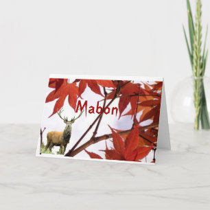 Mabon - Autumn Equinox Blessings Card