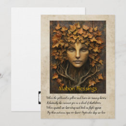 Mabon Autumn Equinox Greeting Card