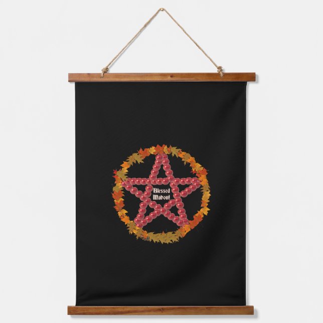 Mabon Pentacle Hanging Tapestry (Front)