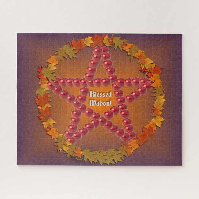 Mabon Pentacle Jigsaw Puzzle (Horizontal)