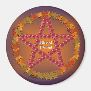Mabon Pentacle Magnet