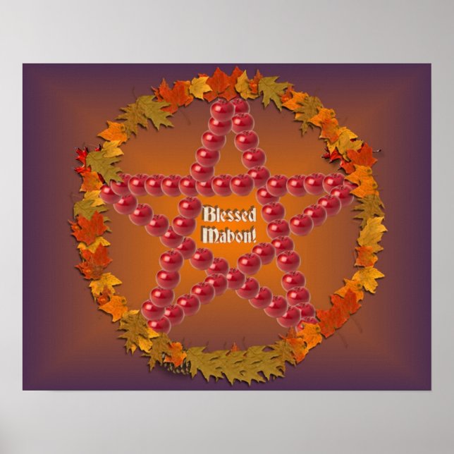 Mabon Pentacle Poster (Front)
