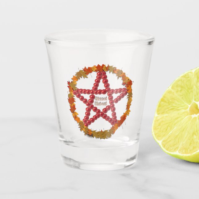 Mabon Pentacle Shot Glass (Front)