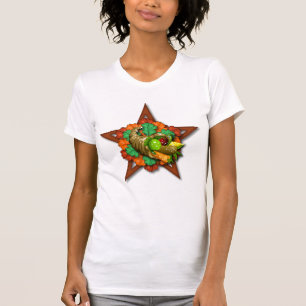 Mabon Pentagram with Vegetable Cornucopia T-Shirt