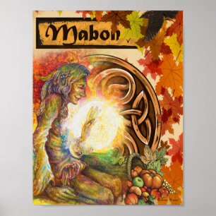 MABON THE AUTUMN EQUINOX WICCAN SABBAT POSTER