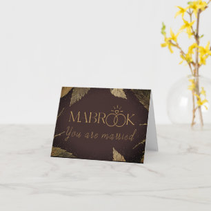 Mabrook Islamic congratulations wedding Card